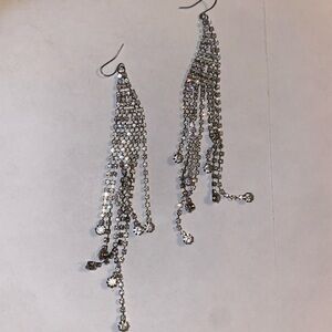 Anthropologie crystal tears earrings